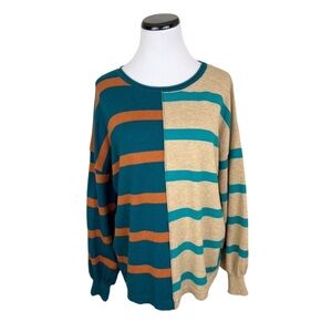 143 Story by Line Up Striped Soft Stretchy Sweater Size Medium